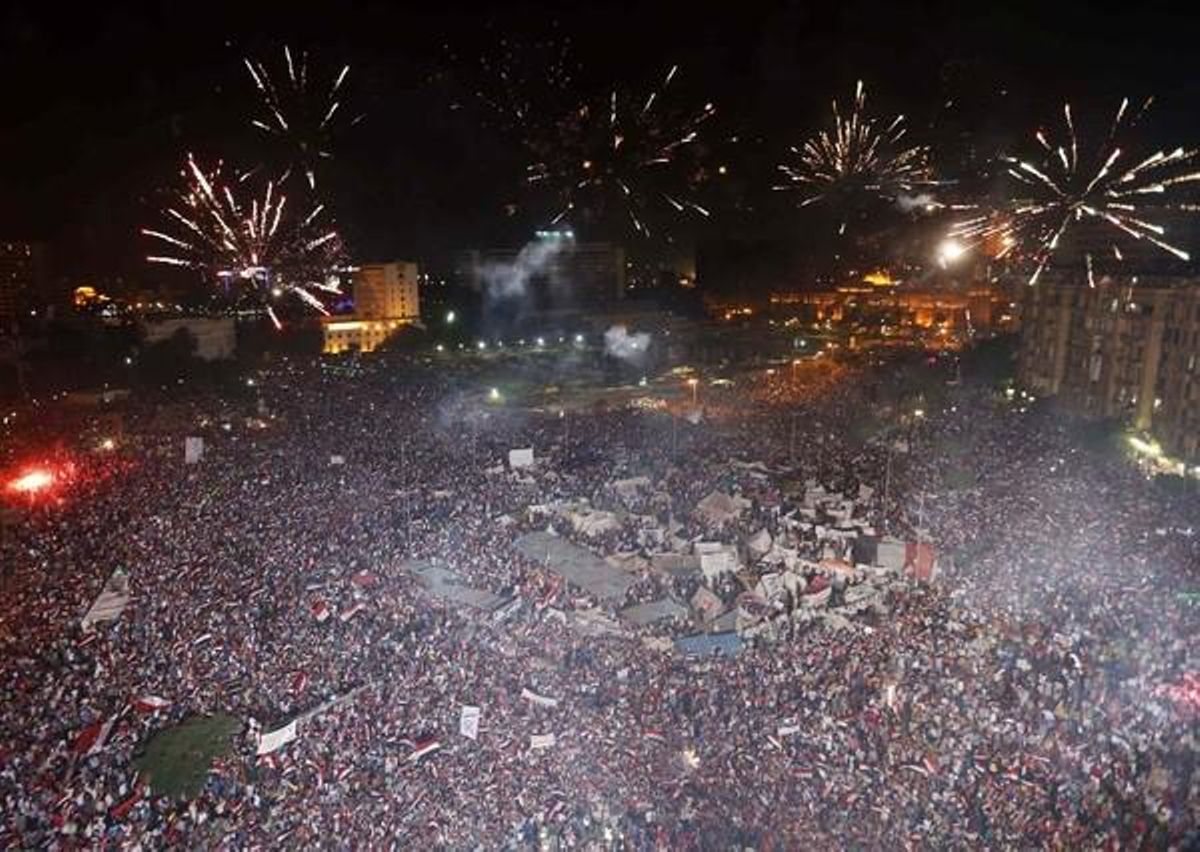 Manifestació a Tahrir.