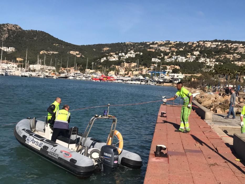 El Port d'Andratx tras el temporal