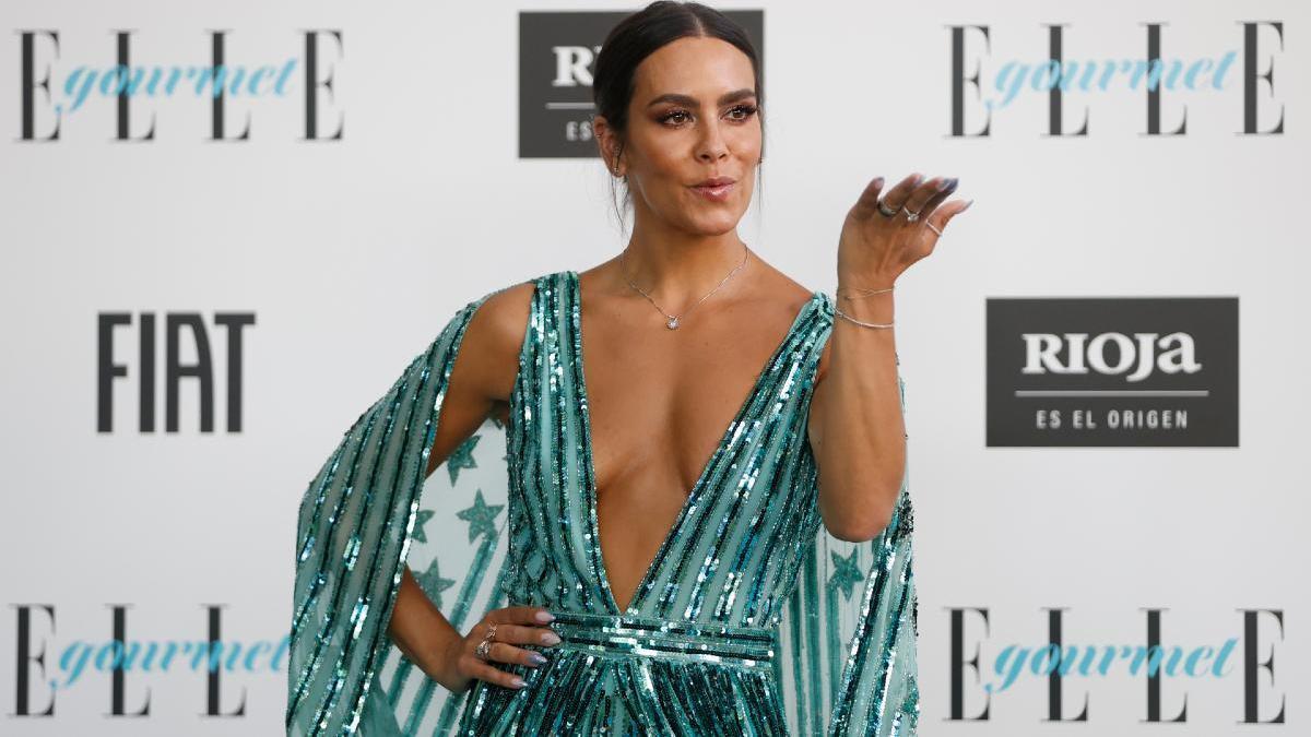 Cristina Pedroche a la entrada de la gala de los Elle Gourmet Awards, en julio de 2022.
