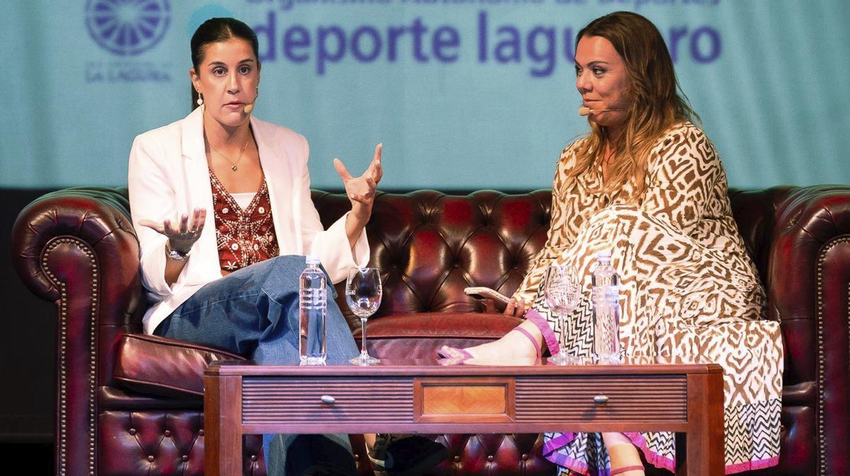 Carolina Martín, ayer en el Teatro Leal de La Laguna. |