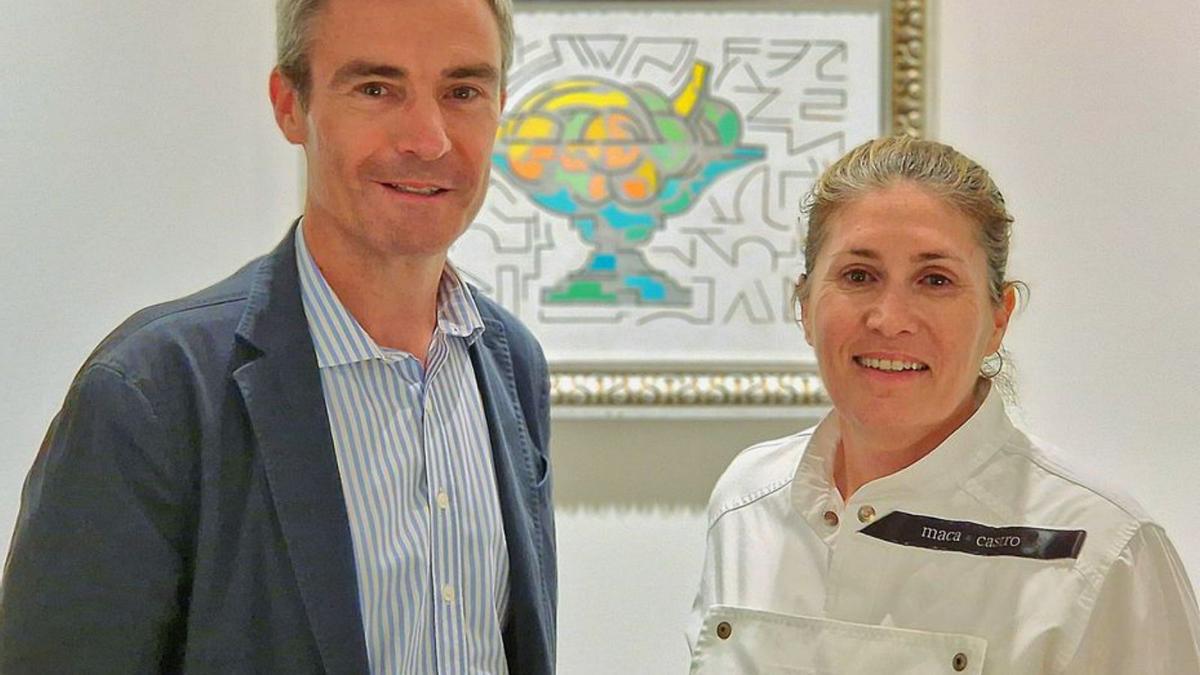 Maca de Castro junto a Stéphane Richer de Forges