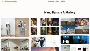 Algunas de las imágenes de muestra de Nano Banana, en la web de la herramienta