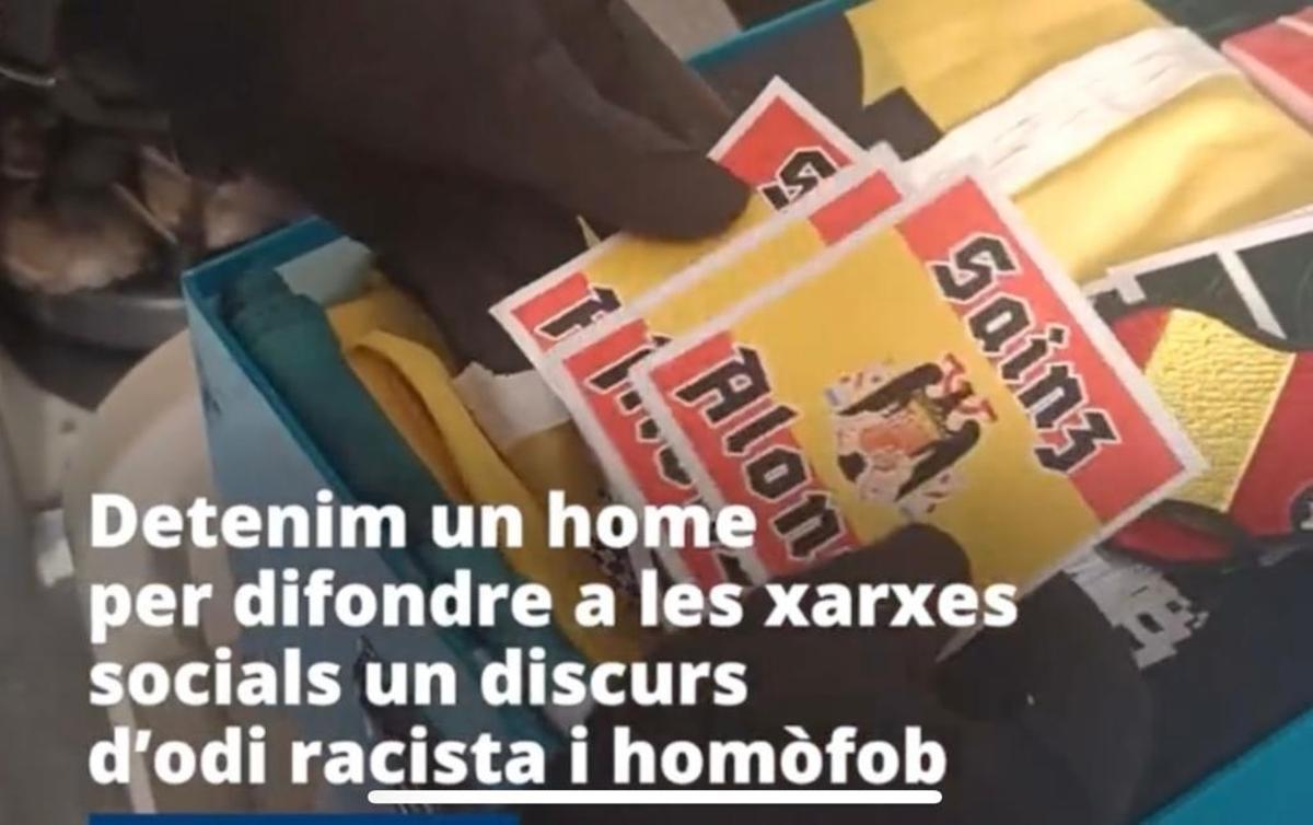 Detingut a Lloret de Mar per difondre missatges racistes i homòfobs