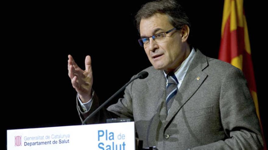 Artur Mas durant la seva intervenció en la jornada tècnica sobre el Pla de Salut