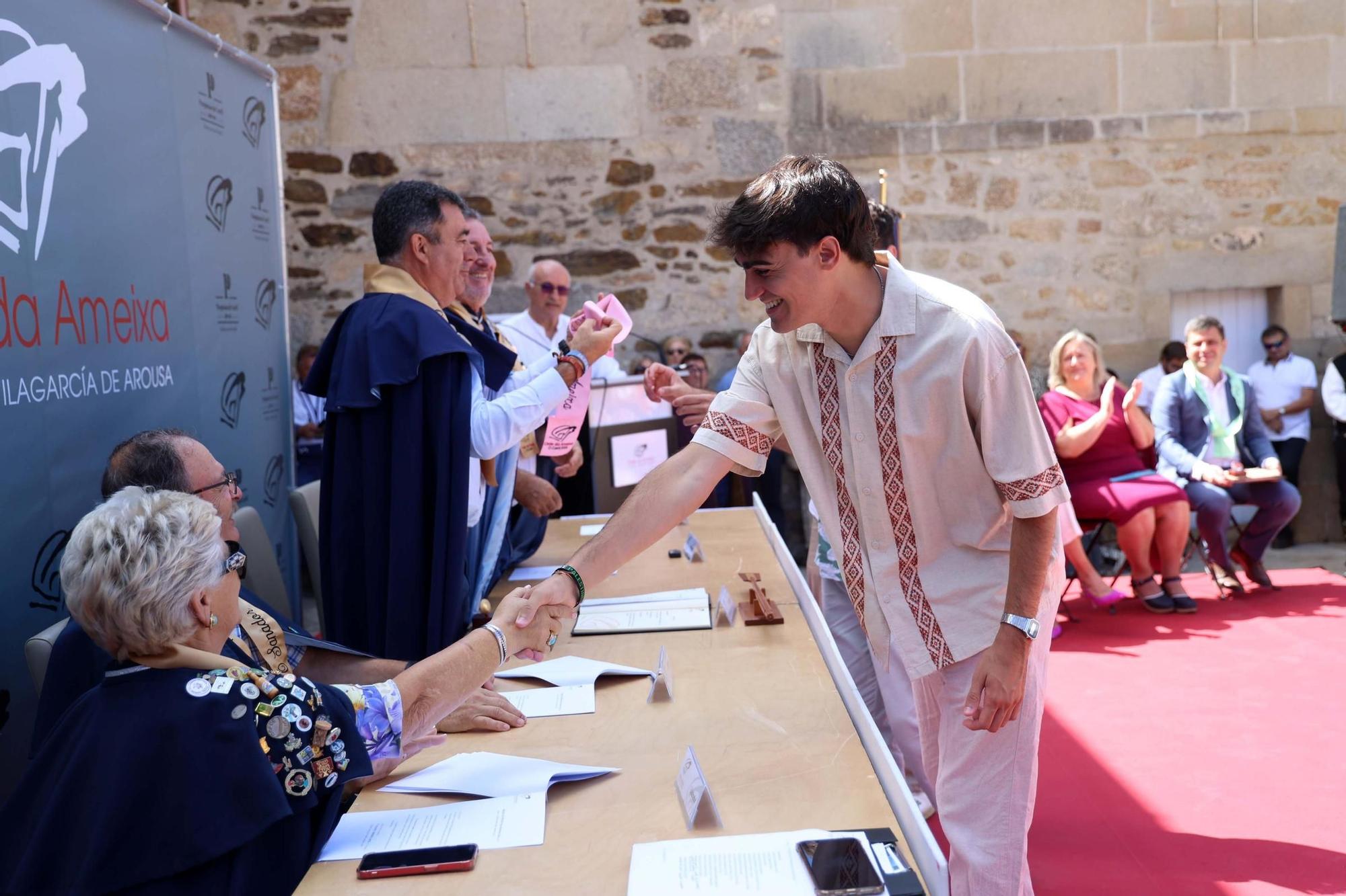 Un momento del XVII Capítulo da Orde da Ameixa de Carril.