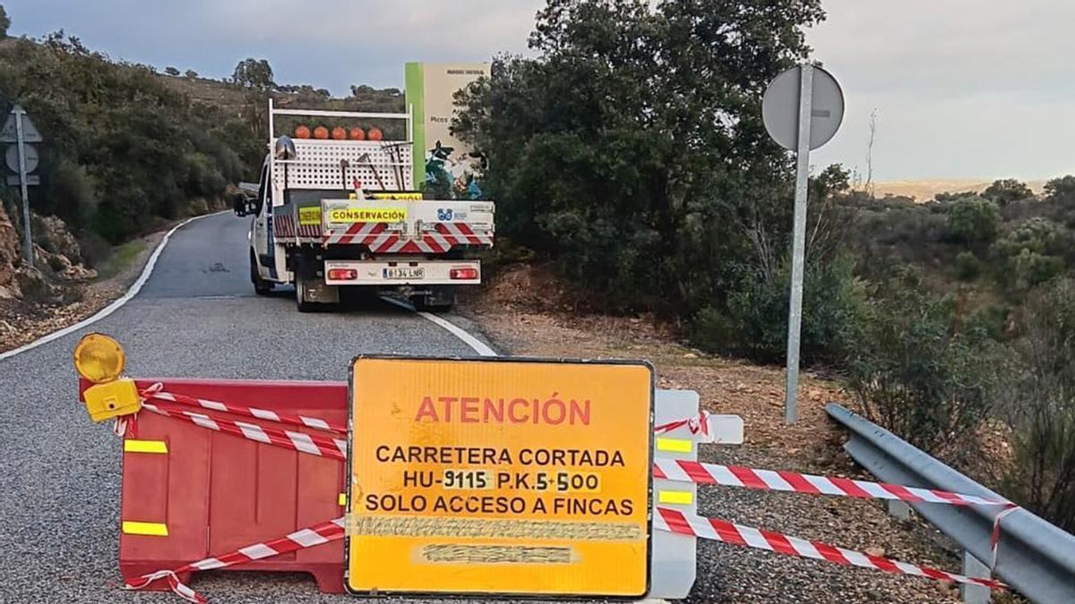 Uno de los cortes en Huelva.