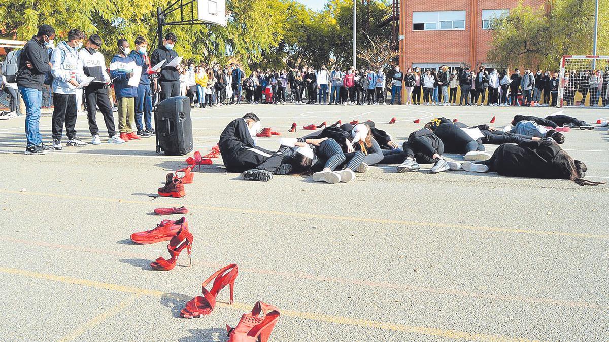 Acto simbólico por el 25N.