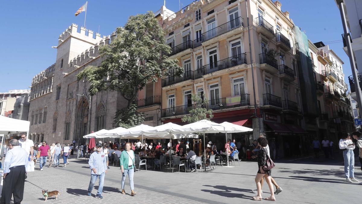 Turismo esta pasada semana en el centro de València.