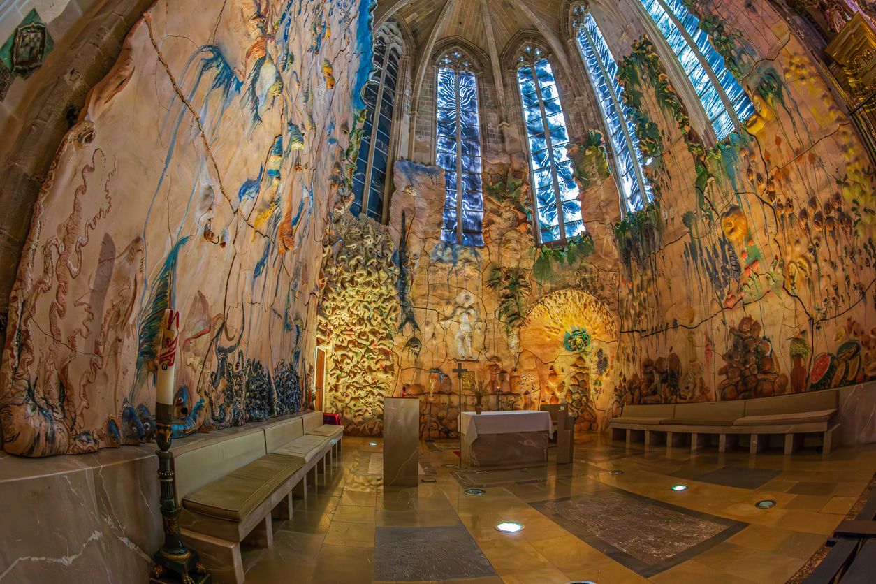 Interior de la Catedral-Basílica de Santa María de Mallorca.