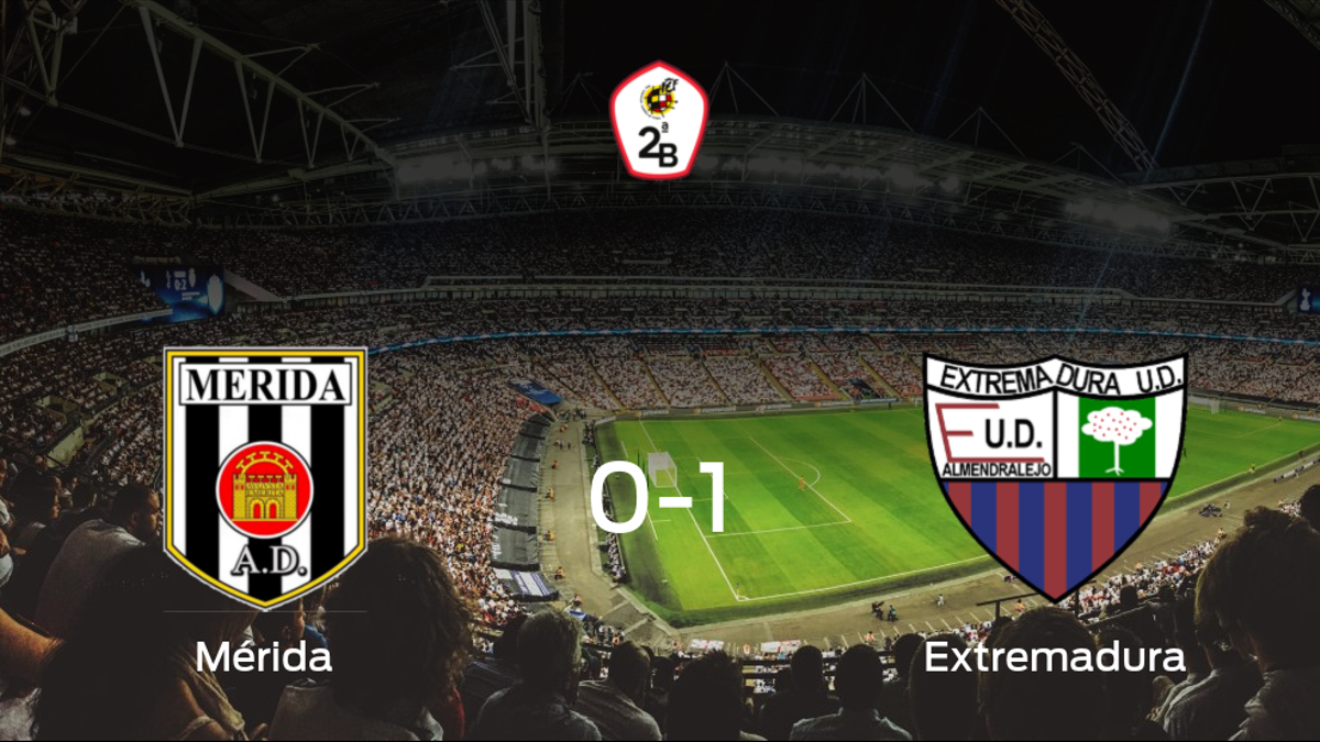 El Extremadura UD suma tres puntos a su casillero frente al Mérida AD (0-1)