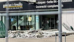 Cau una altra placa de formigó de 14 tones al centre comercial Via Sabadell