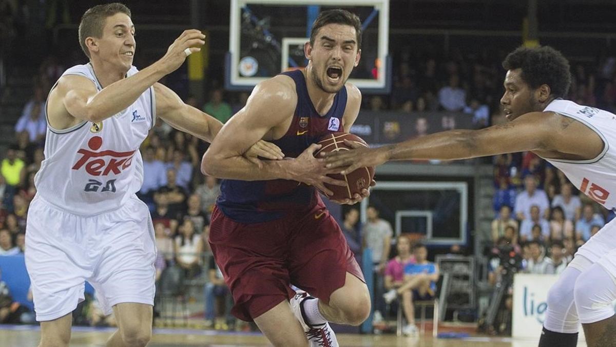 Satoransky, el pasado 15 de junio, en el 'play-off' final de la liga ante el Madrid.