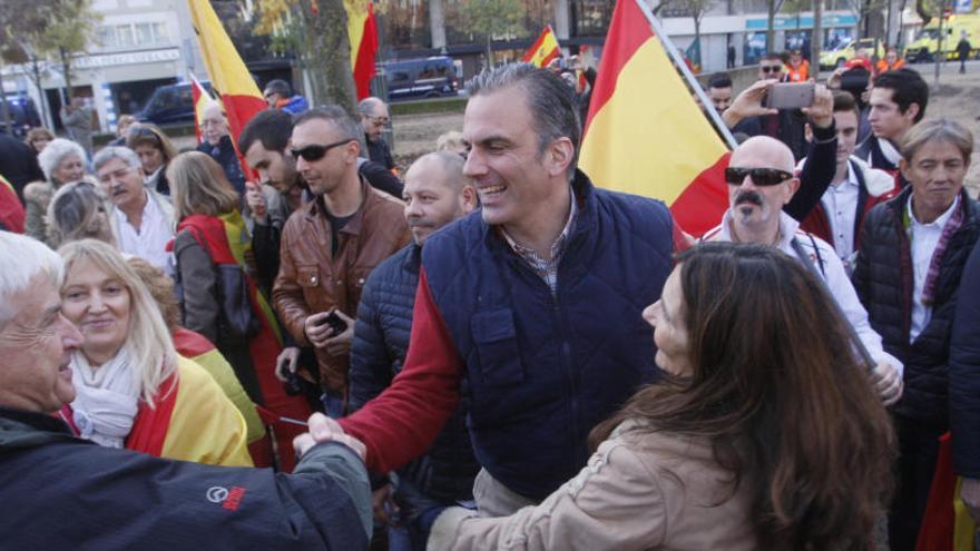 Manifestació de Vox a Girona.