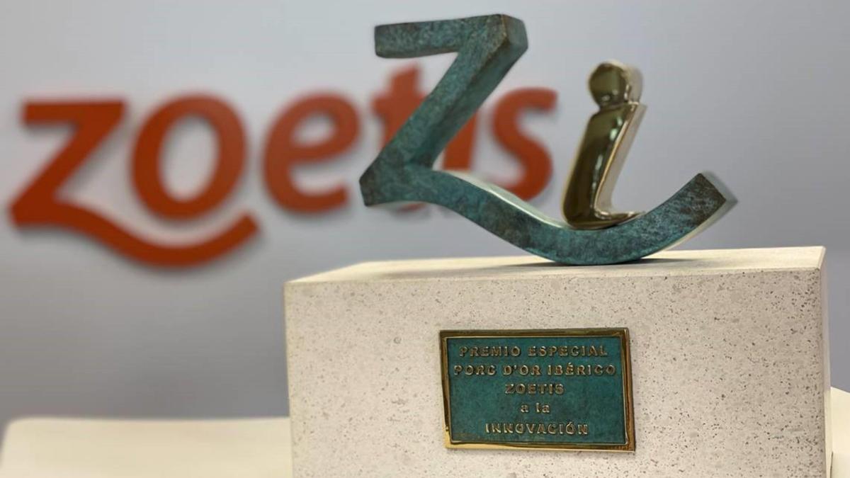 Estatuilla del Premio Porc D&#039;Or Ibérico Innovación