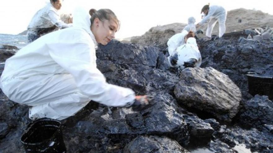 Vertido de petróleo en la costa de Gran Canaria