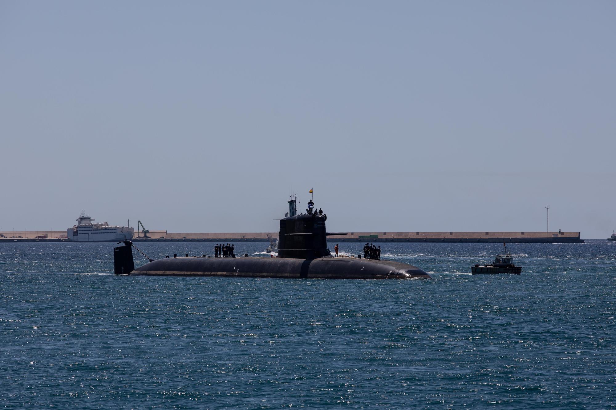 El submarino Isaac Peral comienza las pruebas de navegación en las aguas de Escombreras