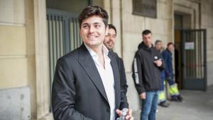 Archivo - El jefe de prensa de Alvise Pérez, Vito Quiles, a su salida del Juzgado de Instrucción tras declarar como investigado por presuntas injurias