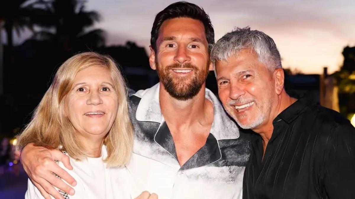 Leo Messi con su familia