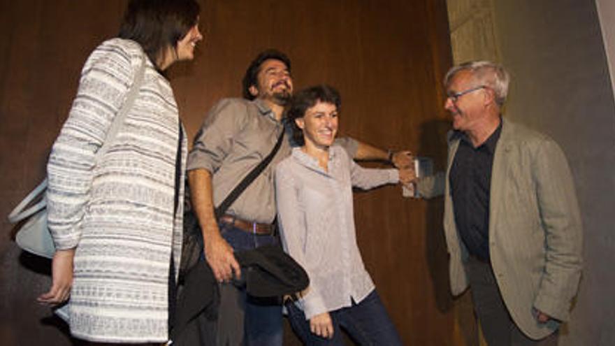 Maria Oliver, Joan Ribó, Jordi Peris y Sandra Gómez en la reapertura del TEM.