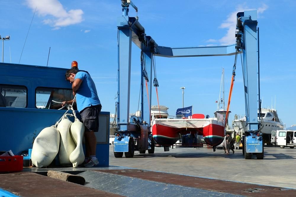 El catamarà de''n Pepe de Castellfollit ja és al Port de Roses