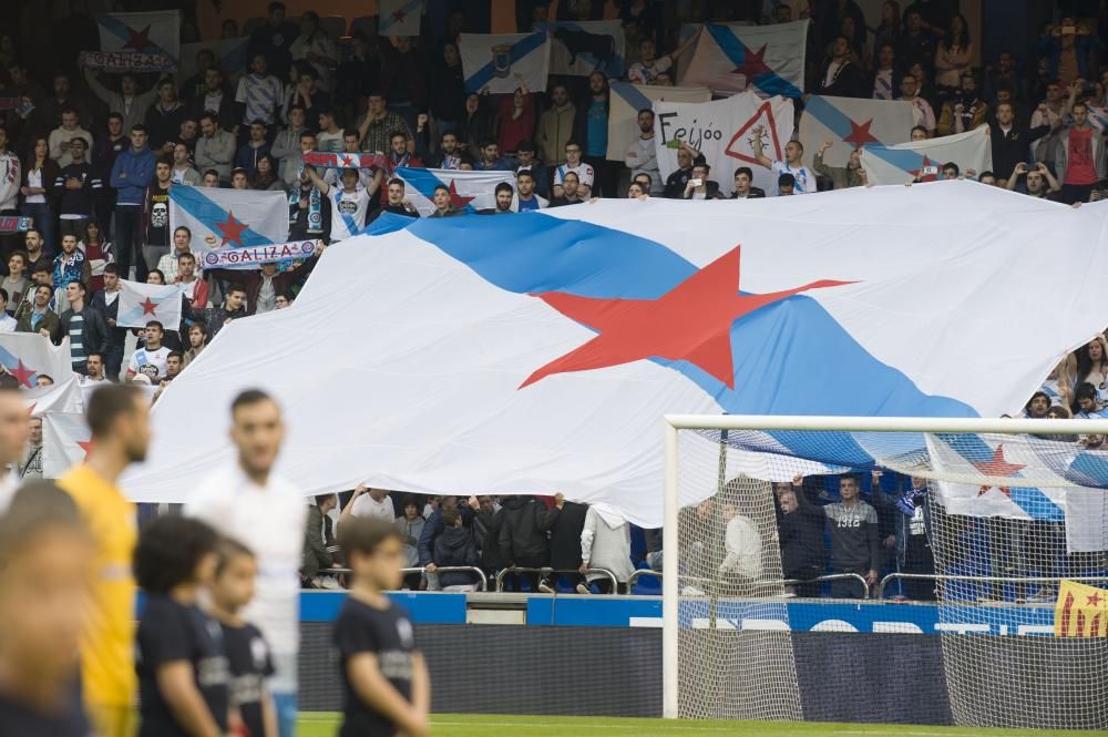 Gran ambiente en el Galicia-Venezuela de Riazor