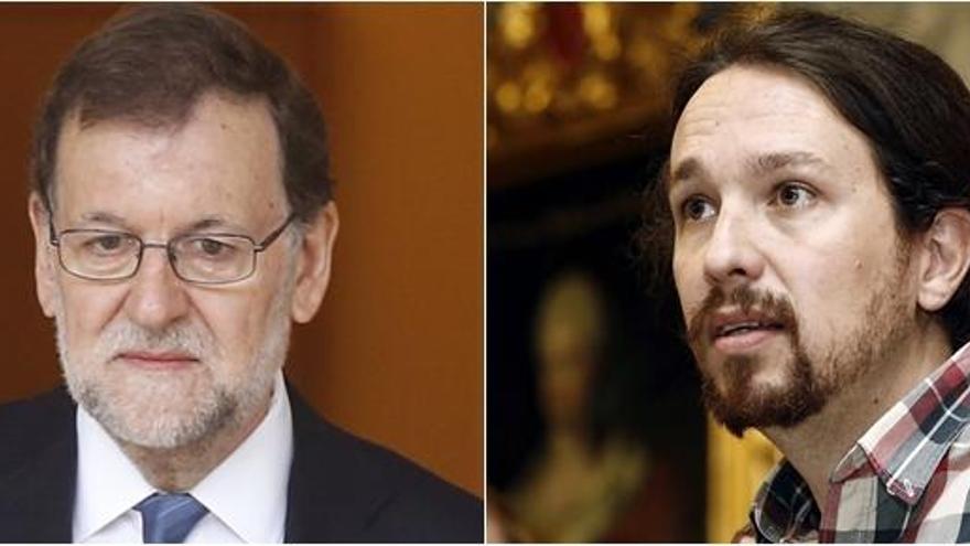 Mariano Rajoy y Pablo Iglesias.