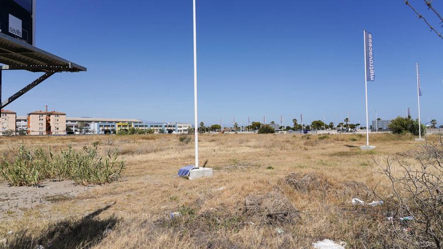 Imagen de los terrenos en los que se levantarán las tres torres de Metrovacesa y Sierra Blanca Estates.