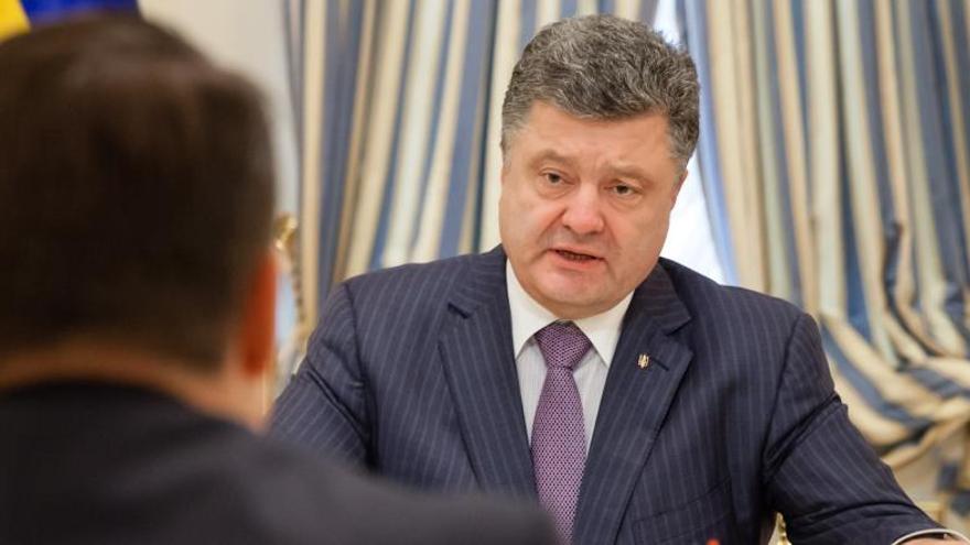 Poroshenko, presidente de Ucrania.