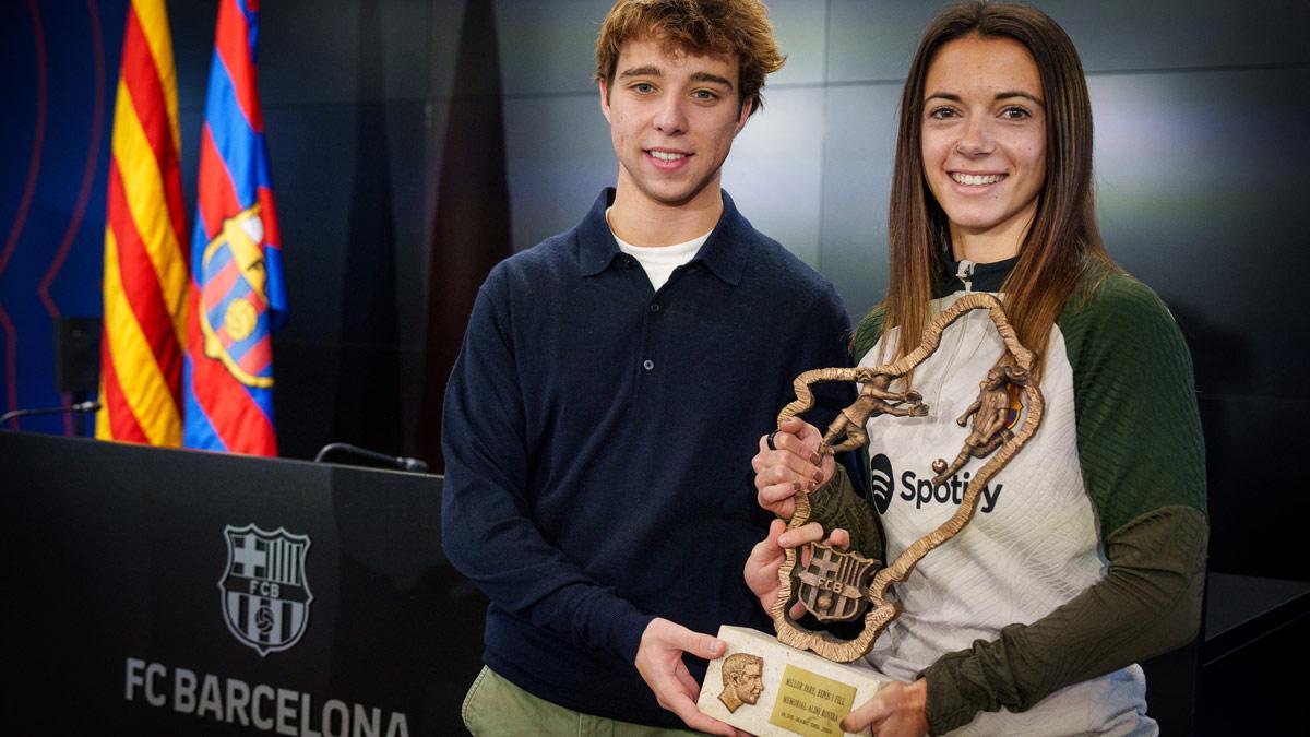 Aitana recibe el premio Aldo Rovira por la temporada 2022-23