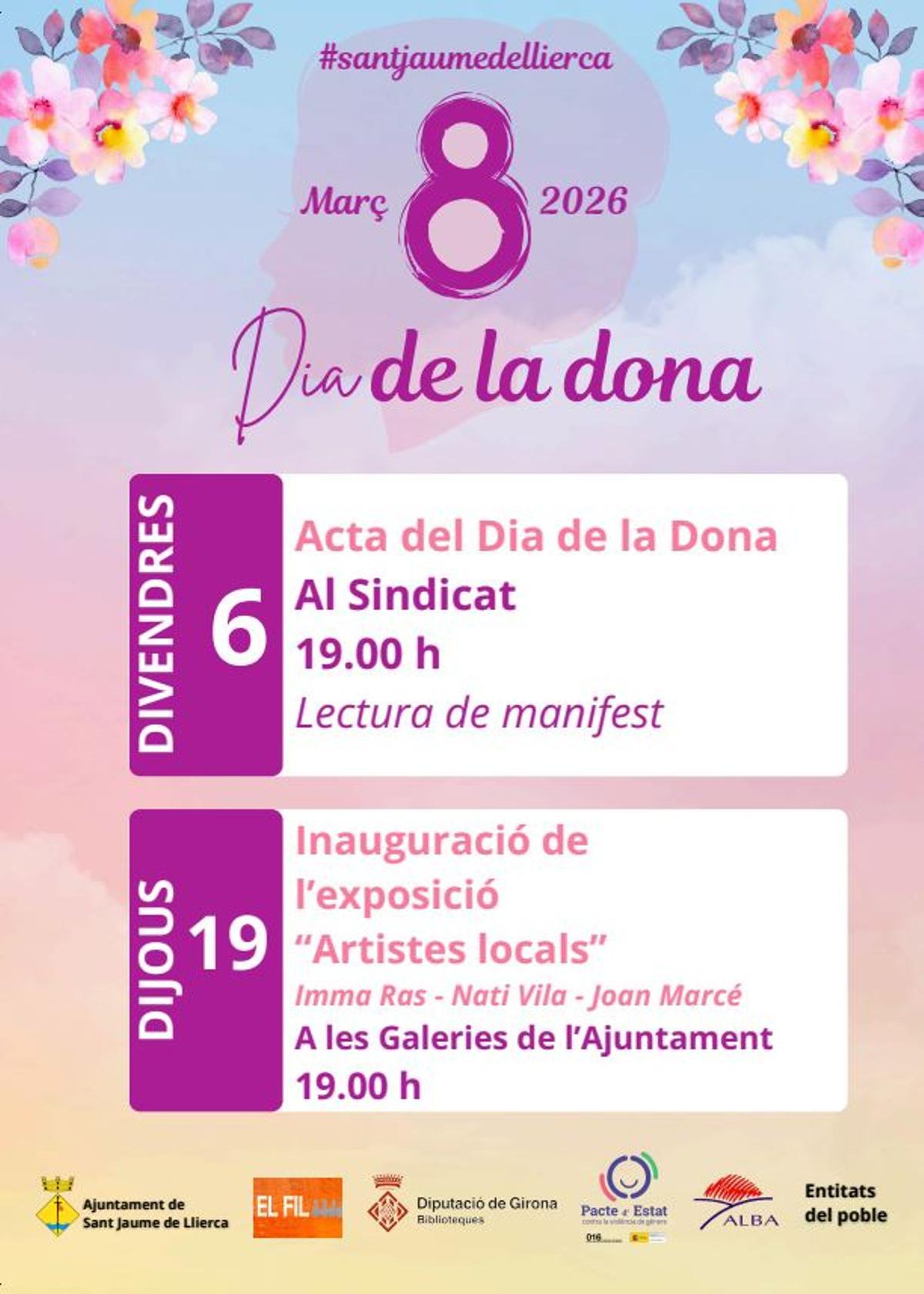Cartell de la programació de Sant Jaume de Llierca