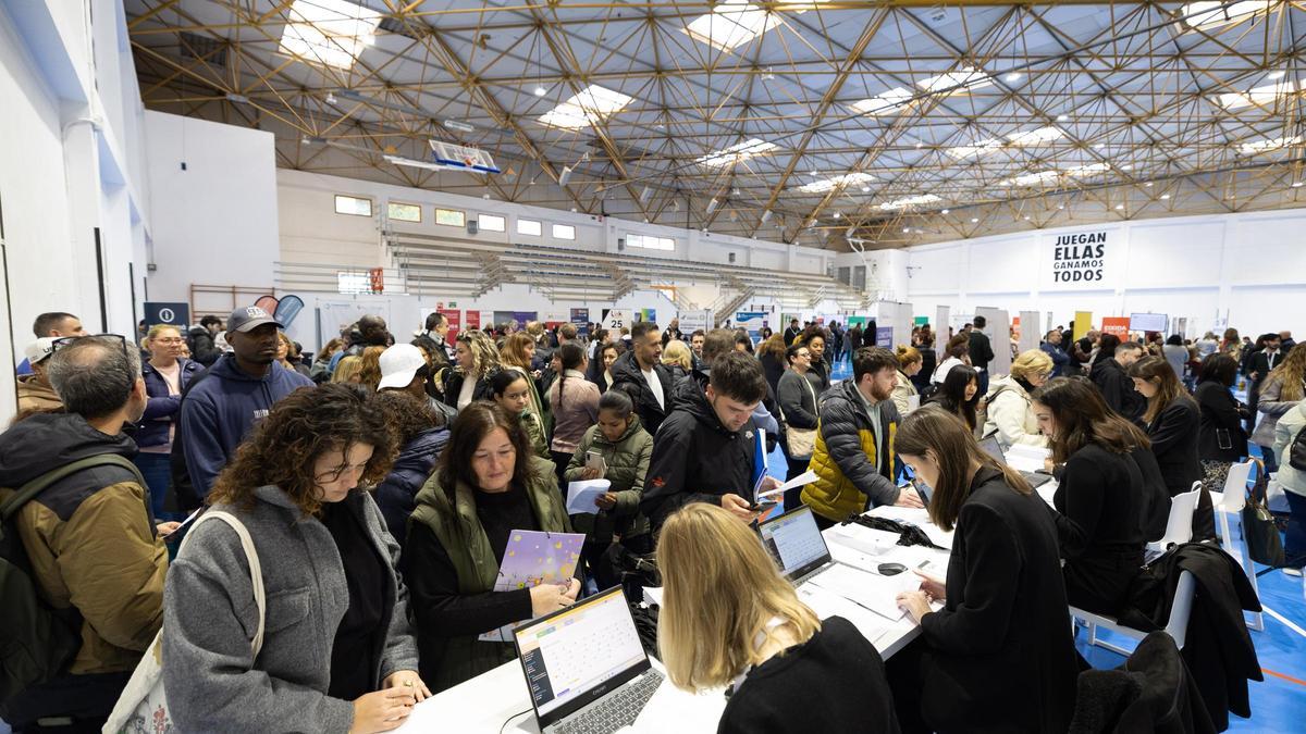 Imagen del Pabellón Municipal durante la edición del foro Connecta't Quart de Poblet