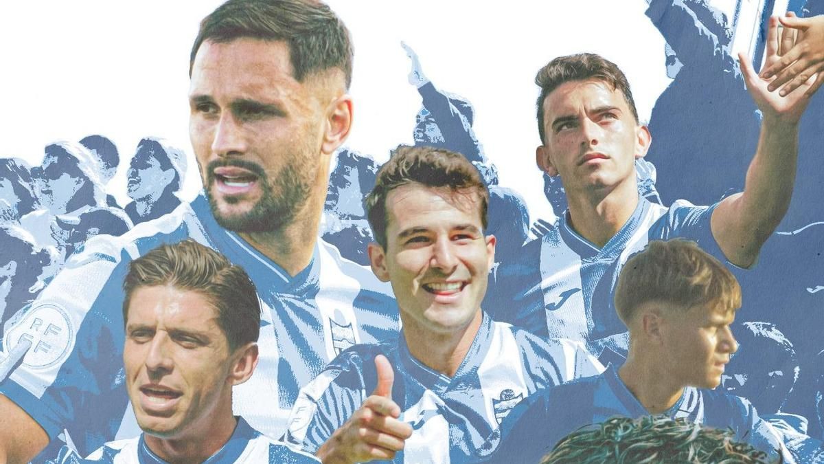 Montaje con el que el Atlético Baleares ha anunciado las ocho renovaciones.