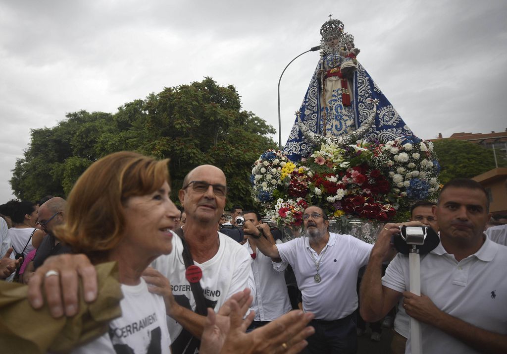 Romería de Murcia: Misa previa y primer tramo del recorrido