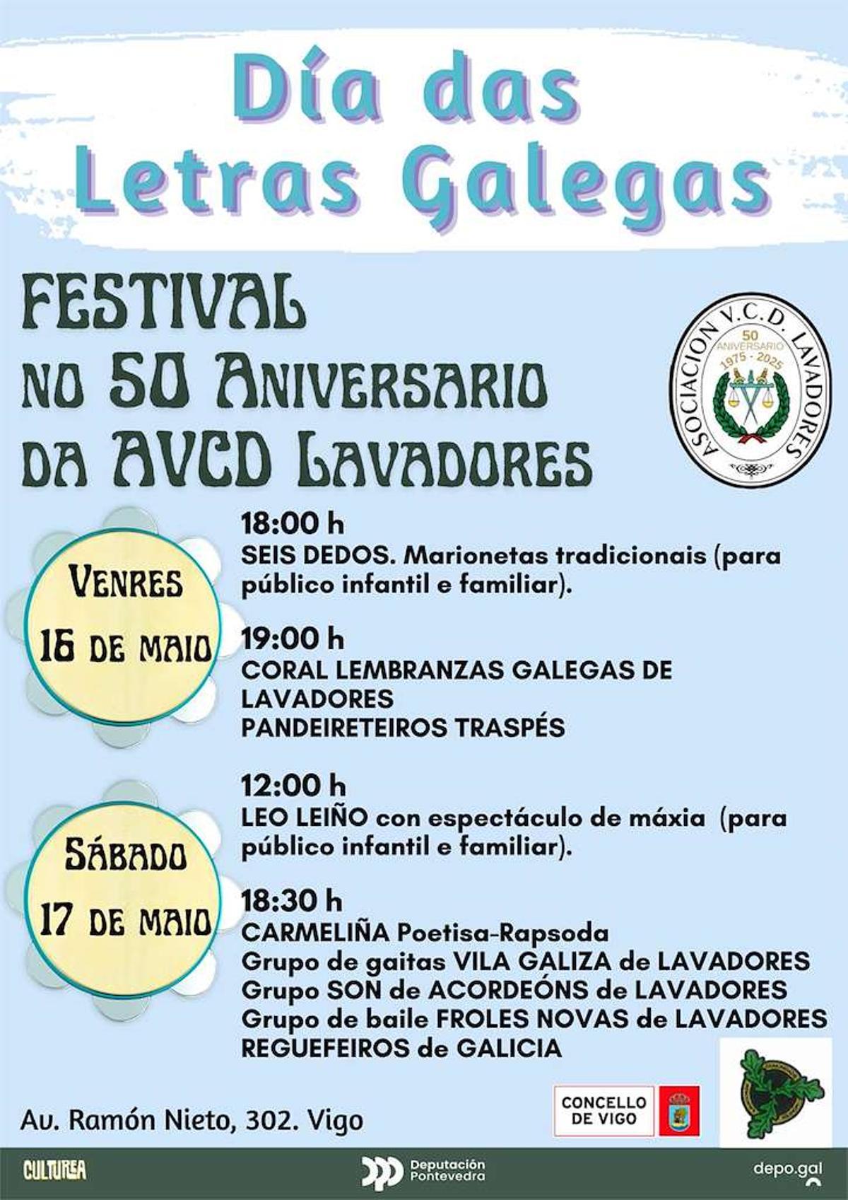 Día das Letras Galegas en la AVCD de Lavadores.