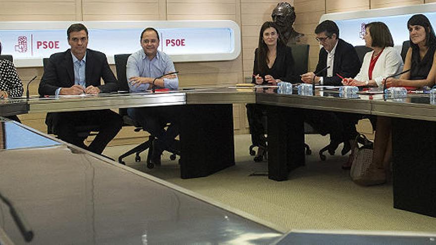 Reunión de la Ejecutiva del PSOE, el pasado lunes.