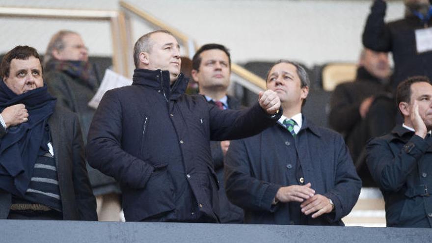 Miguel Ángel Ramírez, el pasado lunes en el palco de Riazor.