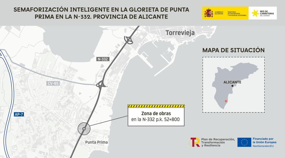 Ubicación de la zona que estará en obras desde el próximo lunes