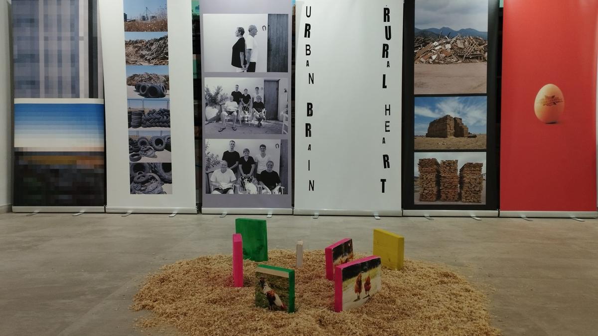 Algunas de las obras de la exposición &quot;Rural/Urbano&quot; del grupo Materia de la UMH