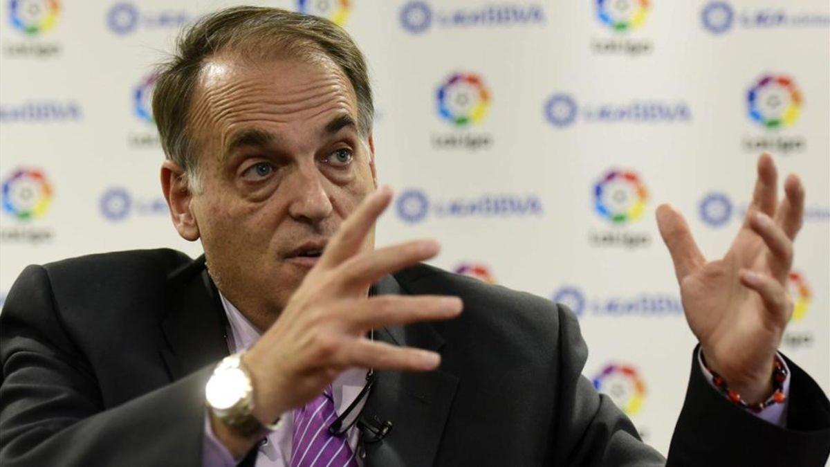 Entrevista a Javier Tebas de AFP en Madrid