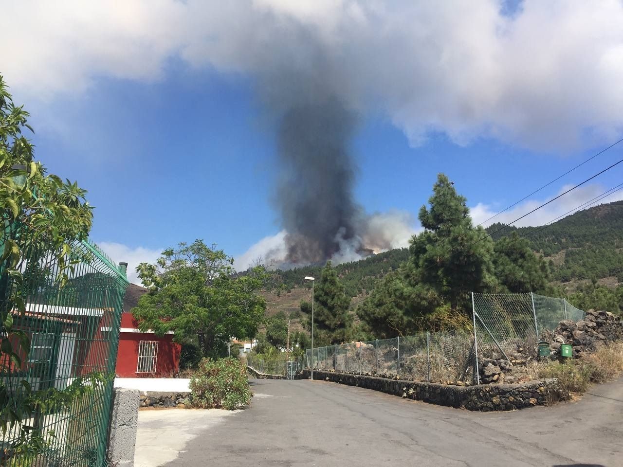 Erupció del volcà a La Palma