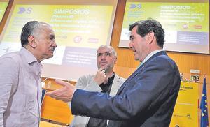 Pepe Álvarez, Unai Sordo y Antonio Garamendi, en un acto en Valencia.