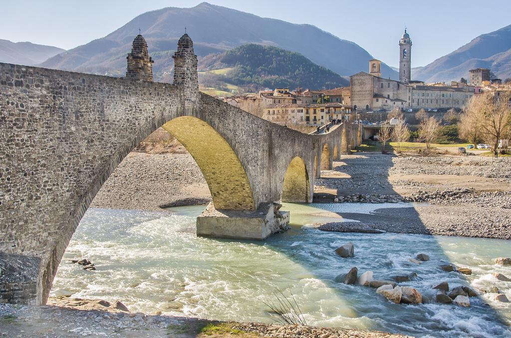 Puente en Bobbio, en el valle italiano de Trebbia.