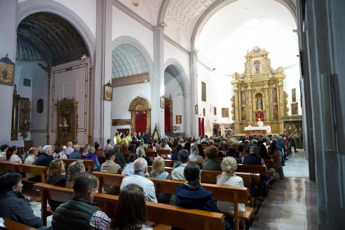 Iglesia de San Agustín durante la misa