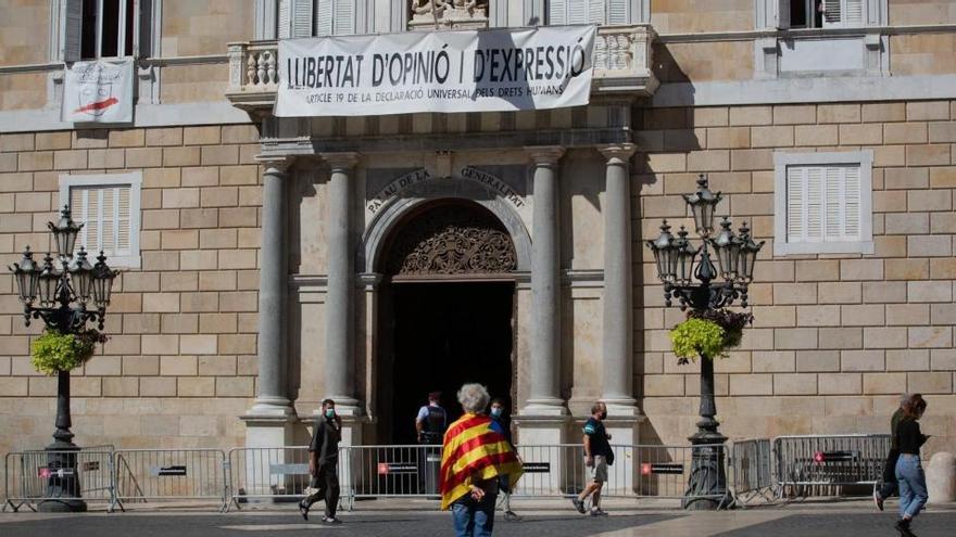 Palau de la Generalitat, aquest migdia |