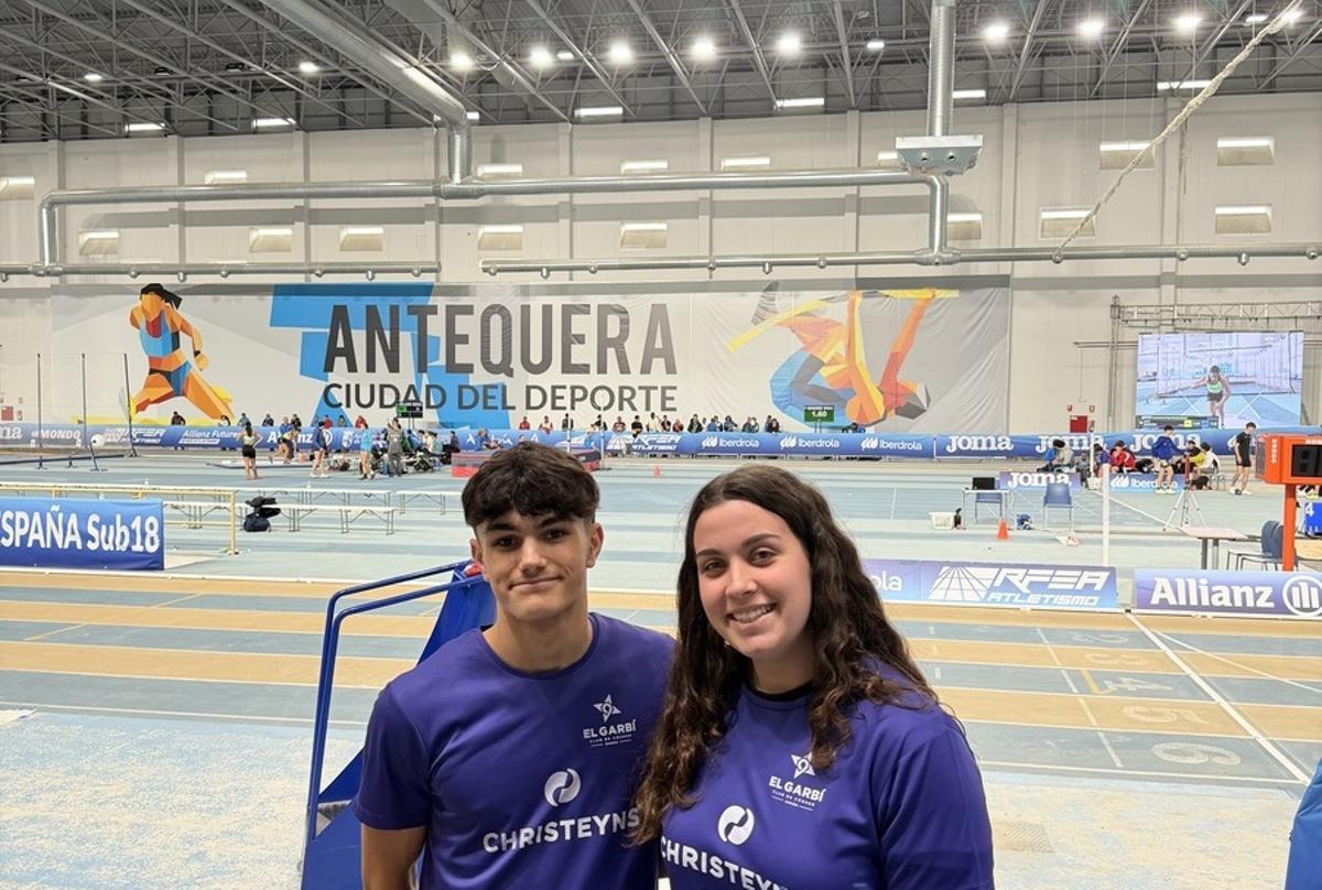 Atletas del club de Gandia en el Nacional sub18