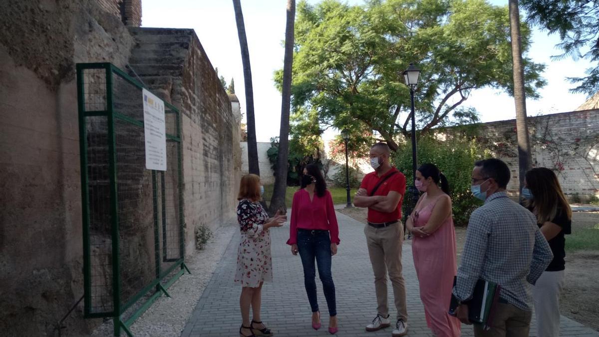 La delegada Purificación Joyera, durante su visita a Palma del Río.