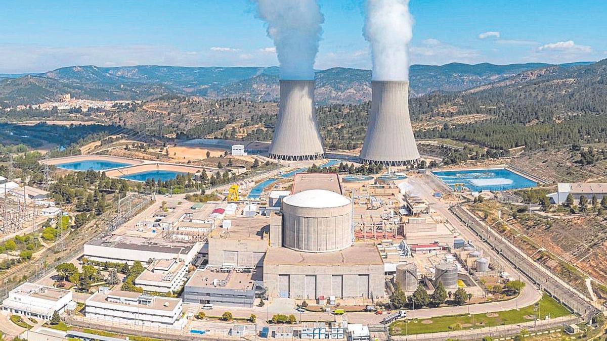 Imagen aérea de la central nuclear de Cofrentes