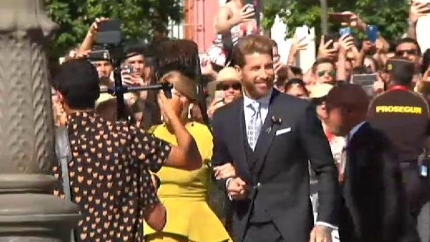 Sergio Ramos y Pilar Rubio se casan en la Catedral de Sevilla