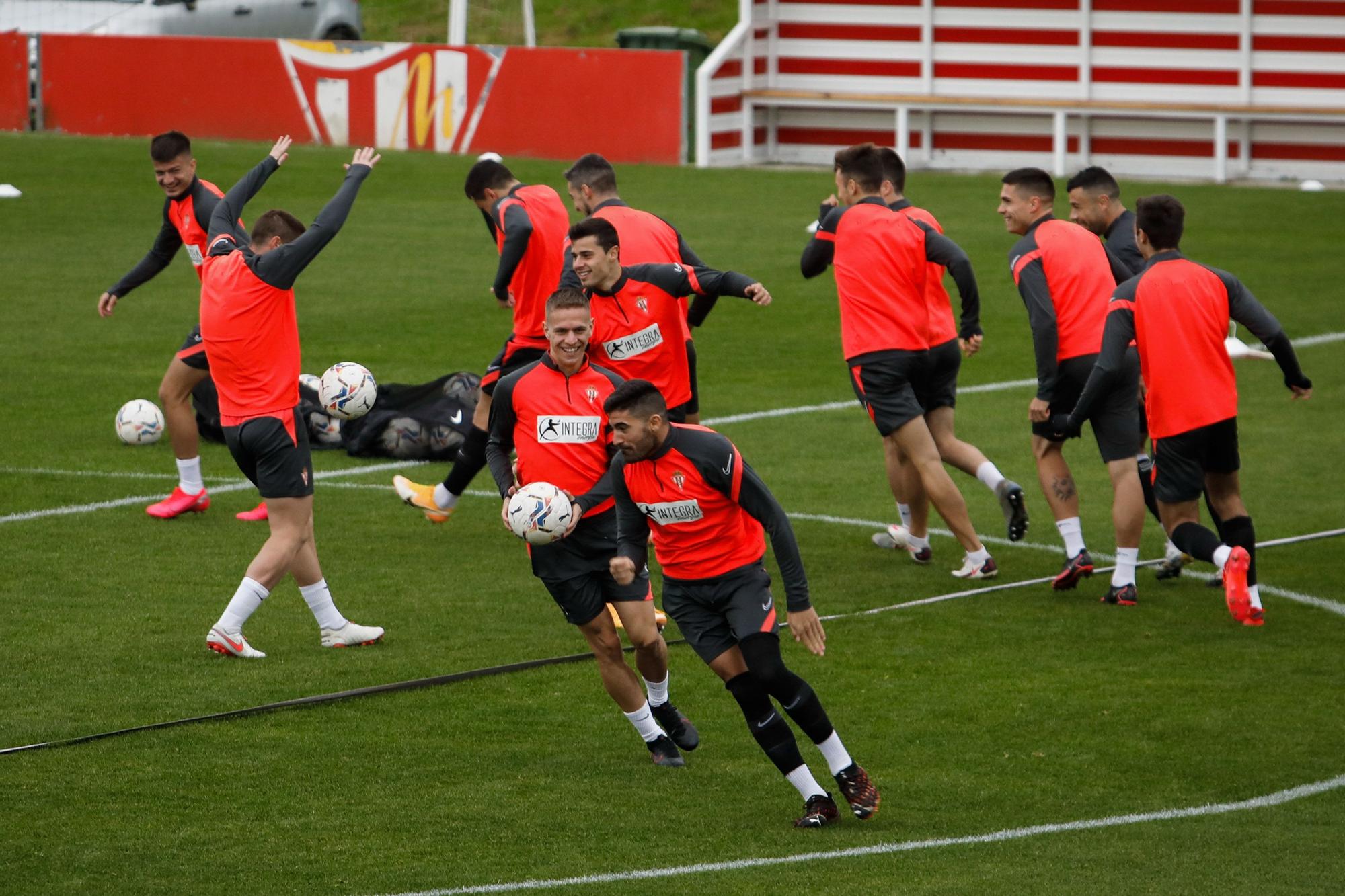 Entrenamiento del Sporting