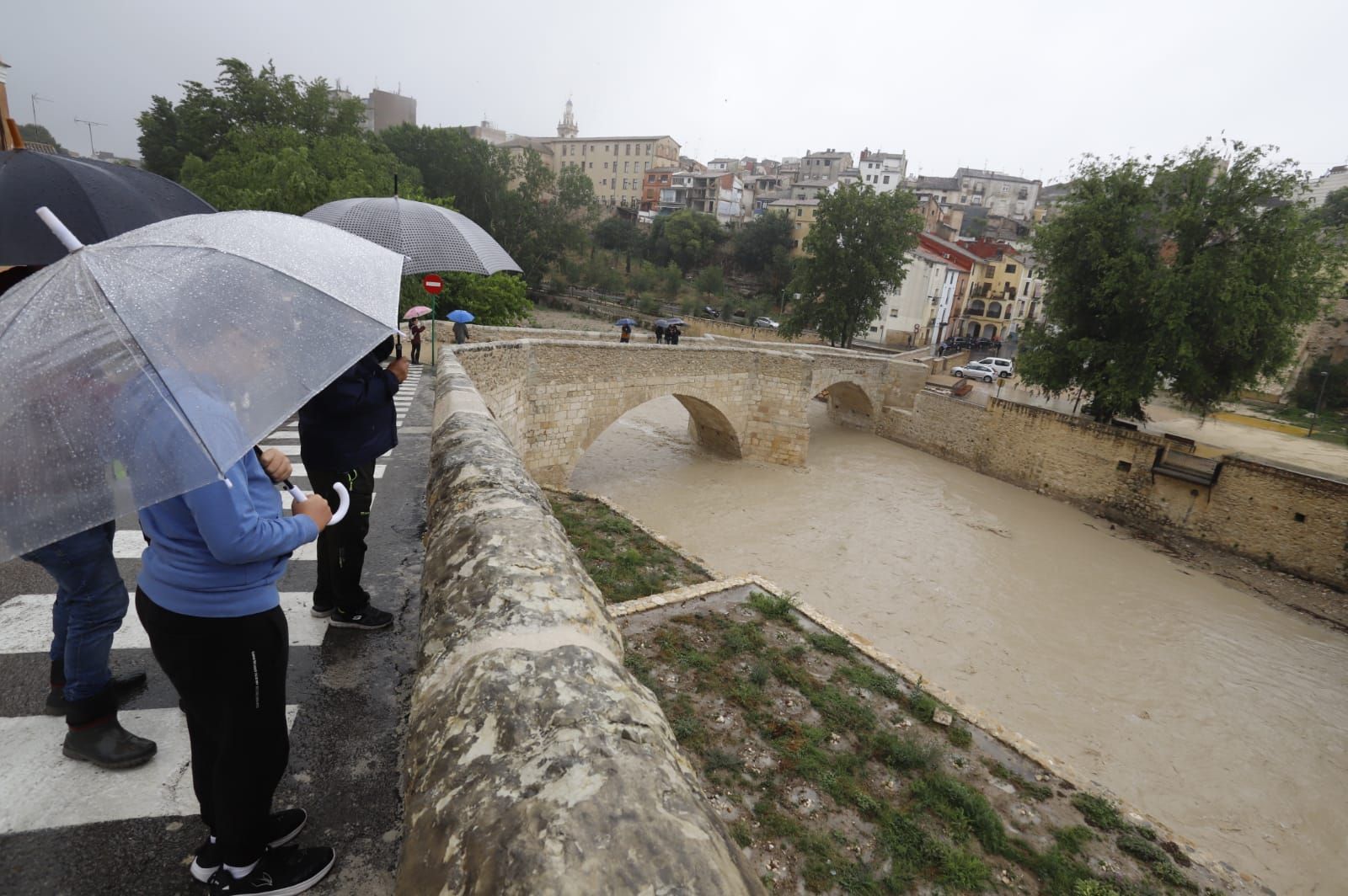 Así están siendo las lluvias torrenciales en Ontinyent